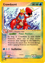 Crawdaunt - 3/97 - Rare - Reverse Holo